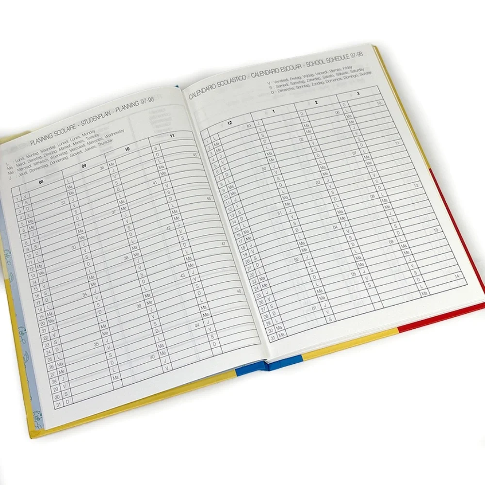 Adventures of Tintin Academic Calendar 1997 - 98 